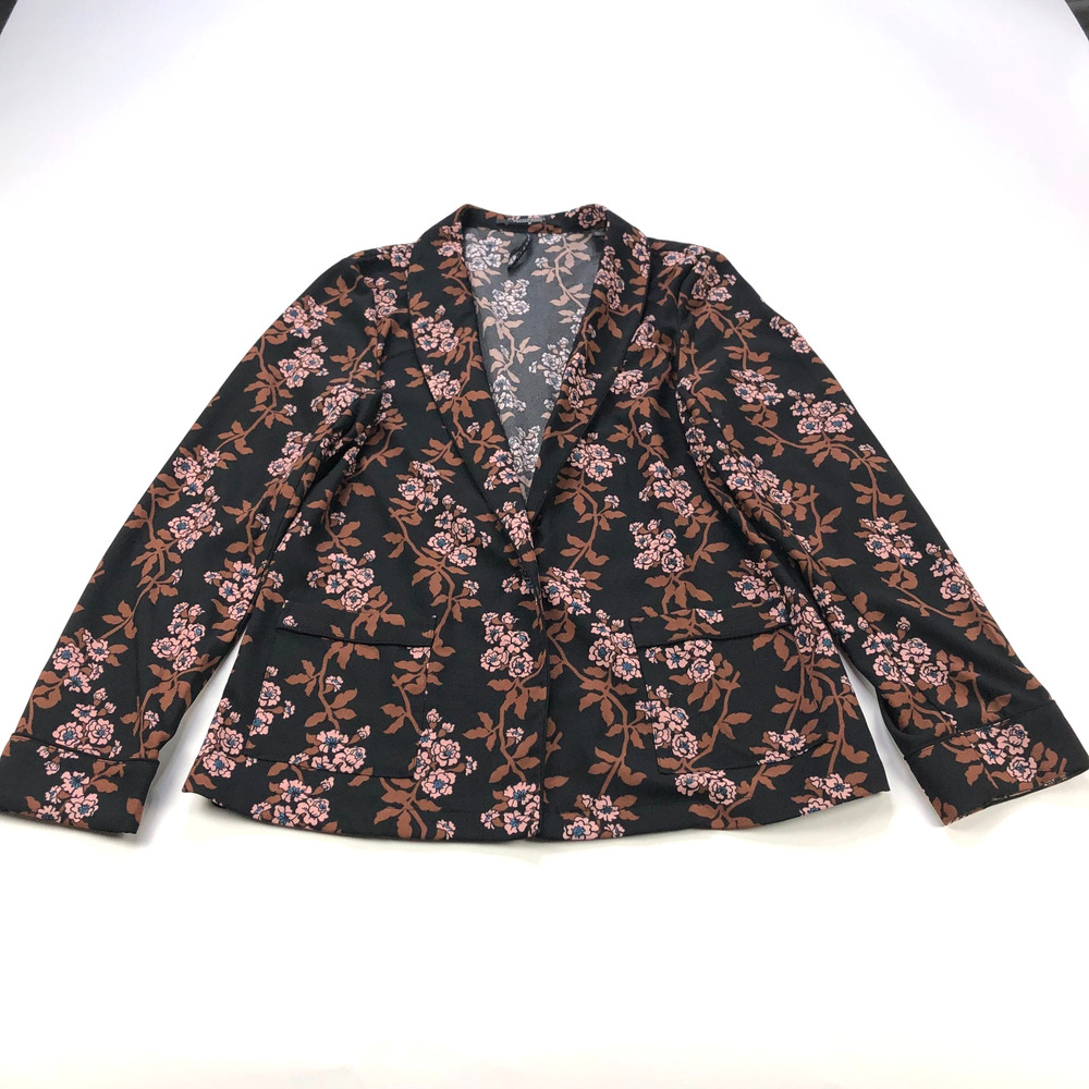 Scotch & Soda MED Stargazer Viscose Blend? One Button Blazer Jacket Black MINT